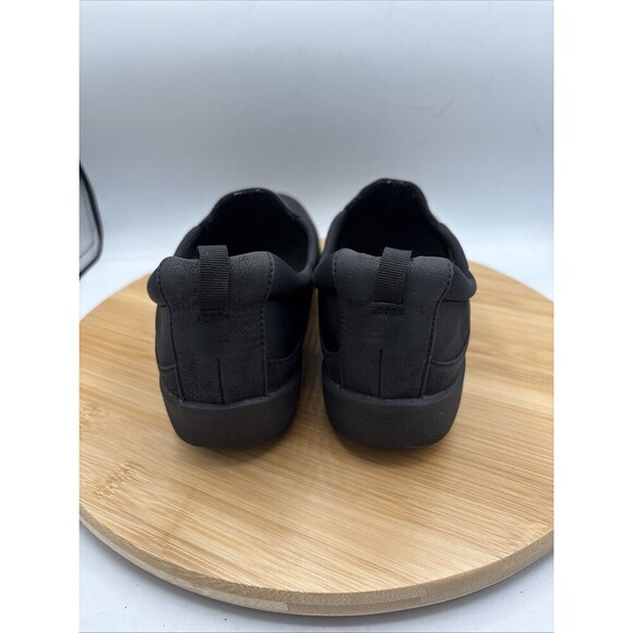 Clarks Women's Cloudsteppers Sillian Paz Slip-On Flats 9W Black Nubuck Comfort - Picture 5 of 9